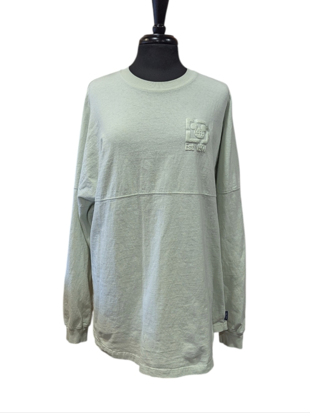 Disney Spirit Jersey Light Mint Green Long Sleeve Tee Walt Disney World